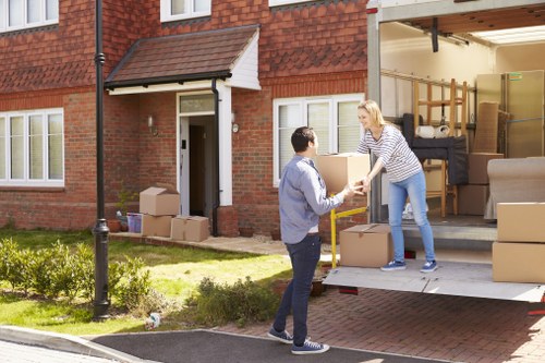 Secure Man With Van Finchley payment page illustration