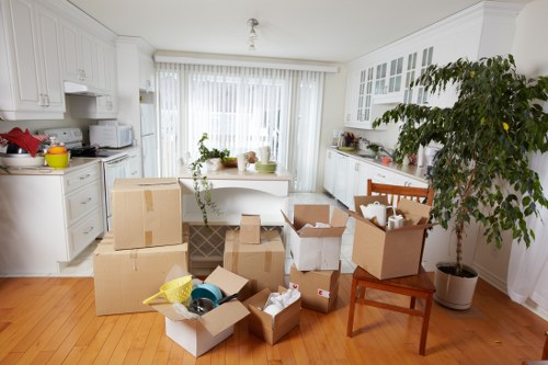 Removal team assisting with a home move in Finchley
