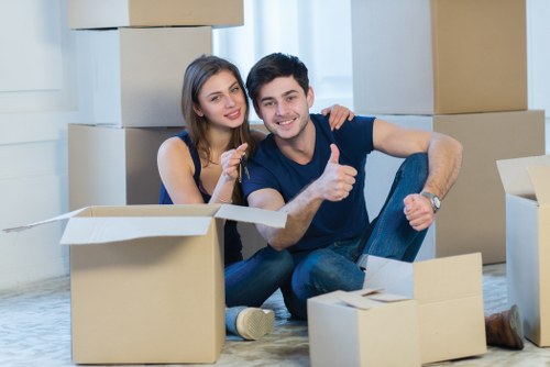 Customer booking a van moving service with quoted details