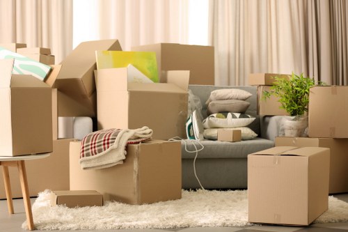 Local Finchley movers handling furniture with care