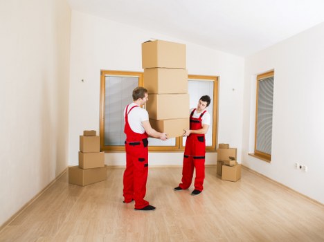 Packed furniture ready for a Finchley home move